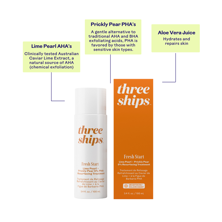 Treatment - Fresh Start Lime Pearl + Prickly Pear 5% PHA Resurfacing Treatment