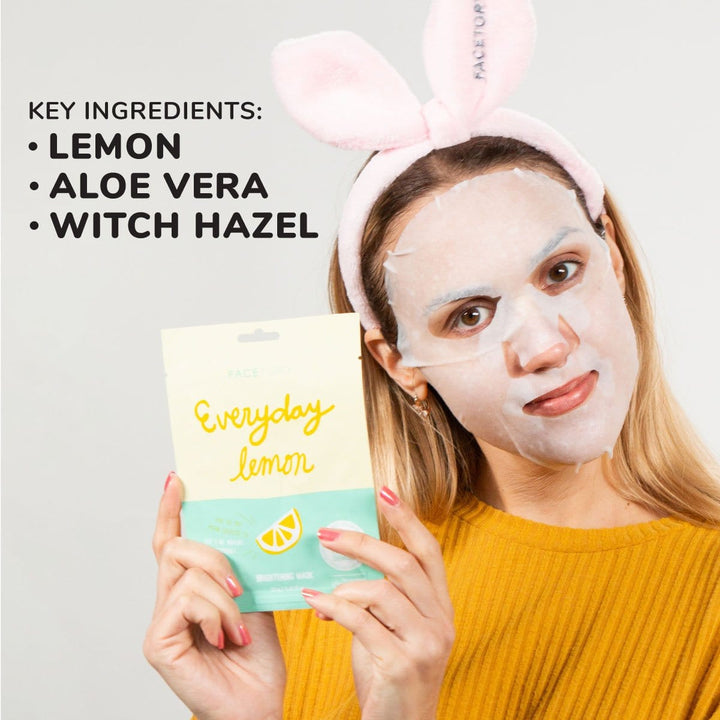 Everyday Lemon Brightening Sheet Mask - Single Mask