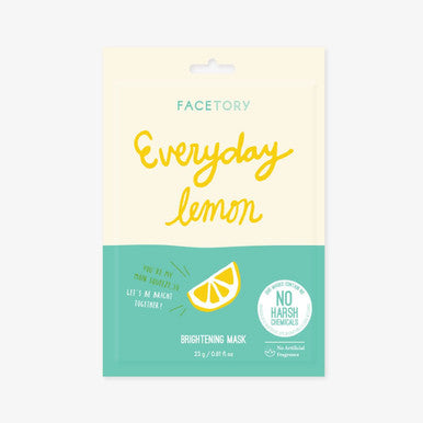 Everyday Lemon Brightening Sheet Mask - Single Mask