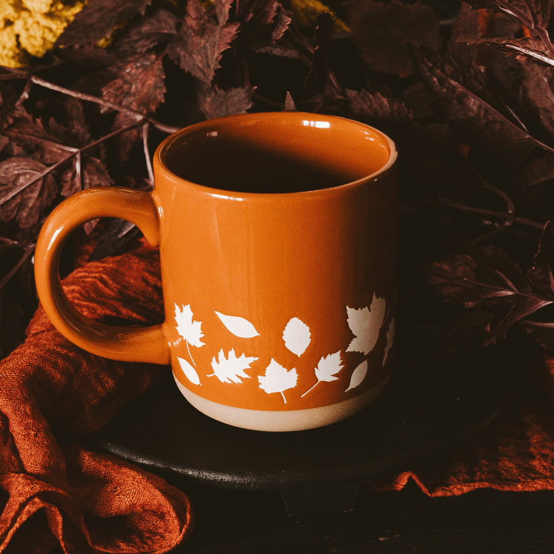 Mug - Fall Leaves Stoneware