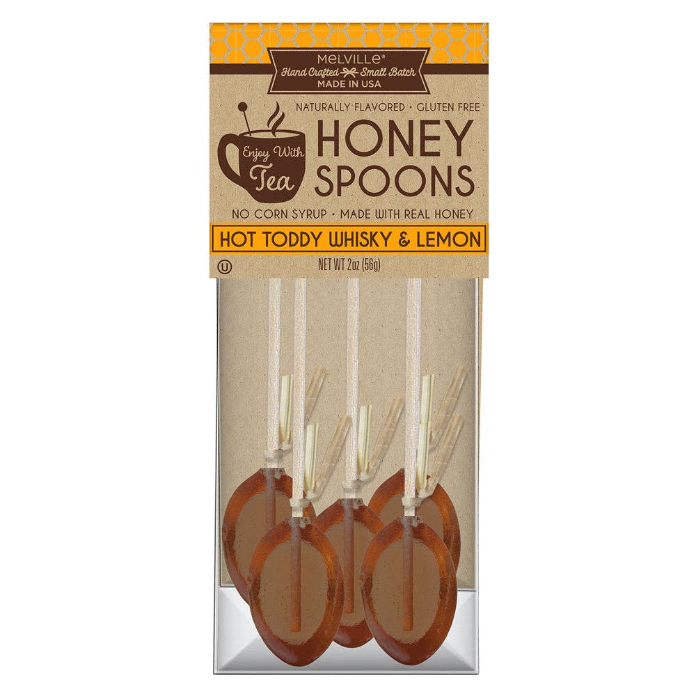 Hot Toddy Whiskey & Lemon Honey Spoons