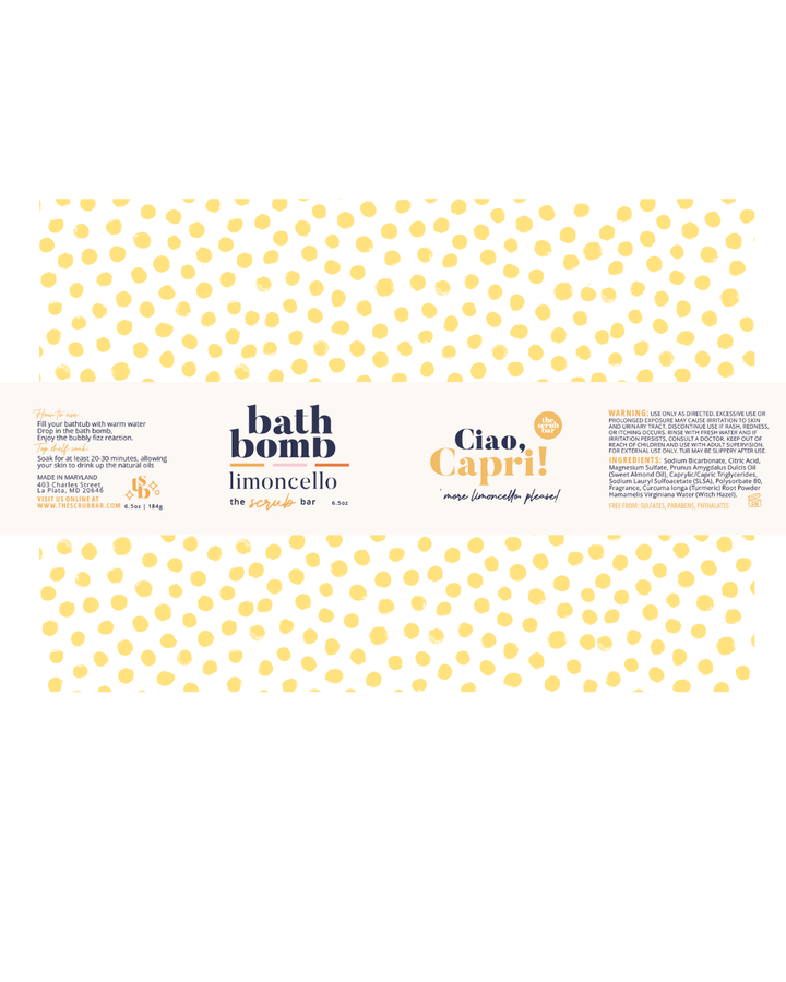 Bath Bomb - Ciao Capri | Limoncello