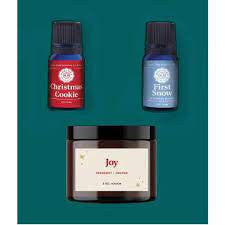 The Spirit of Christmas Collection - Set Of 2 Essential Oils & 1 Candle
